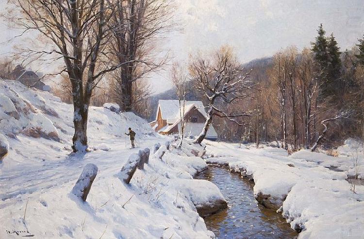 Romantische Winterlandschaft, Walter Moras